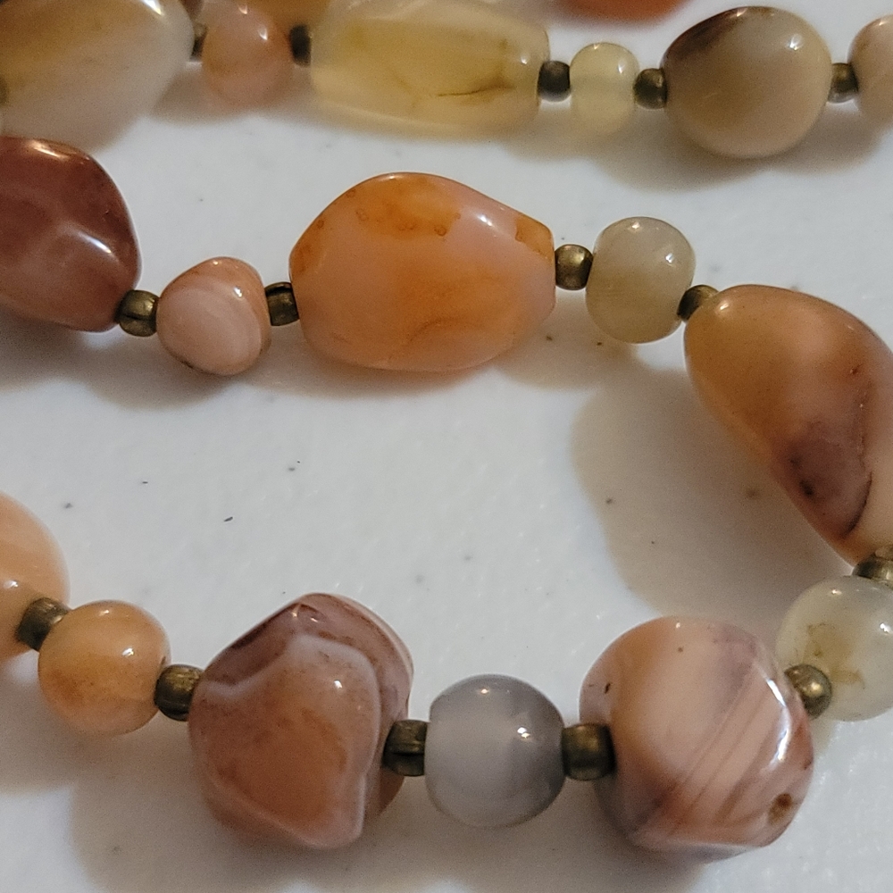 Gorgeous Agate Necklace - Vintage, Estate